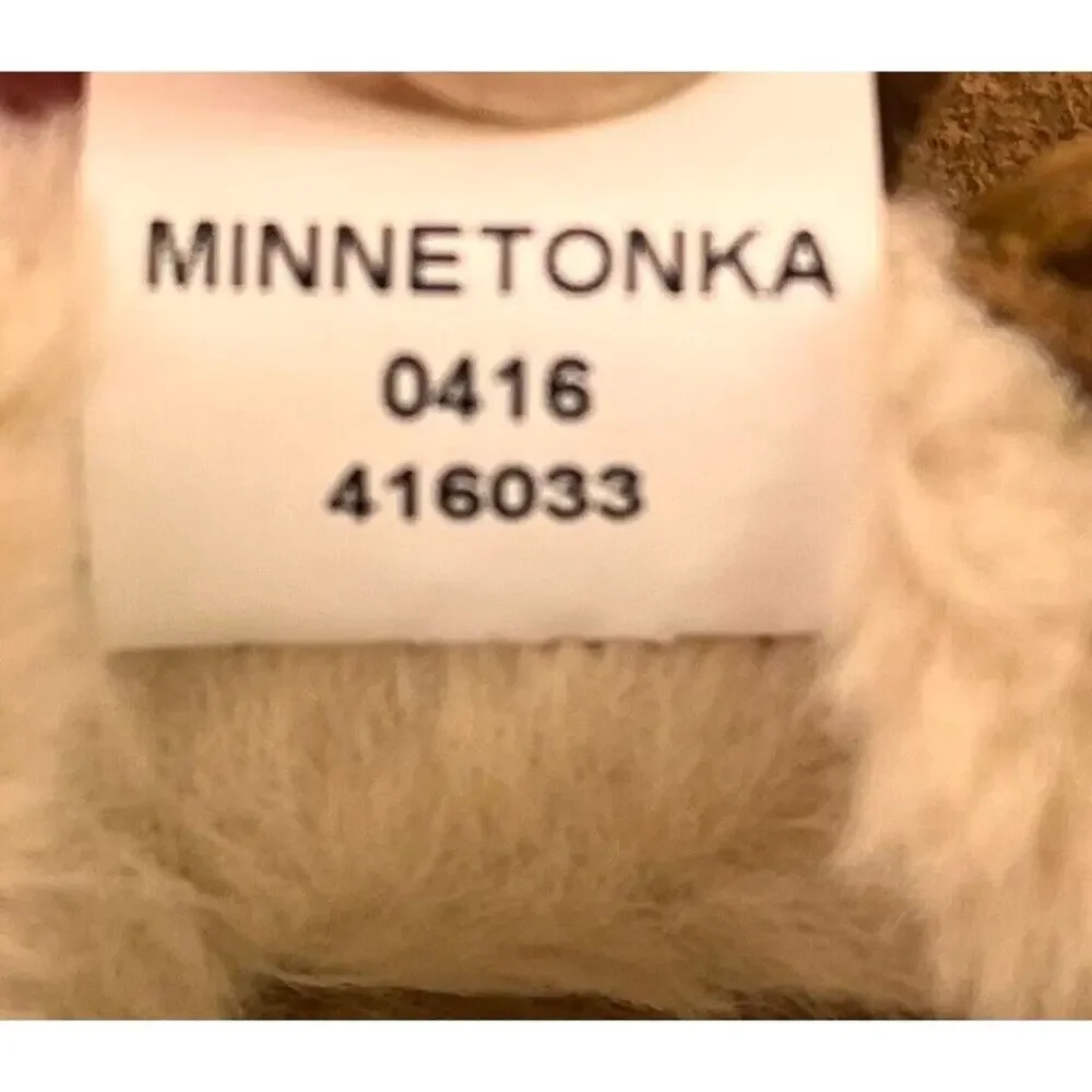 Minnetonka Shoes Moccasins Kids Youth Size 1 Cally Brown Suede Leather Slippers